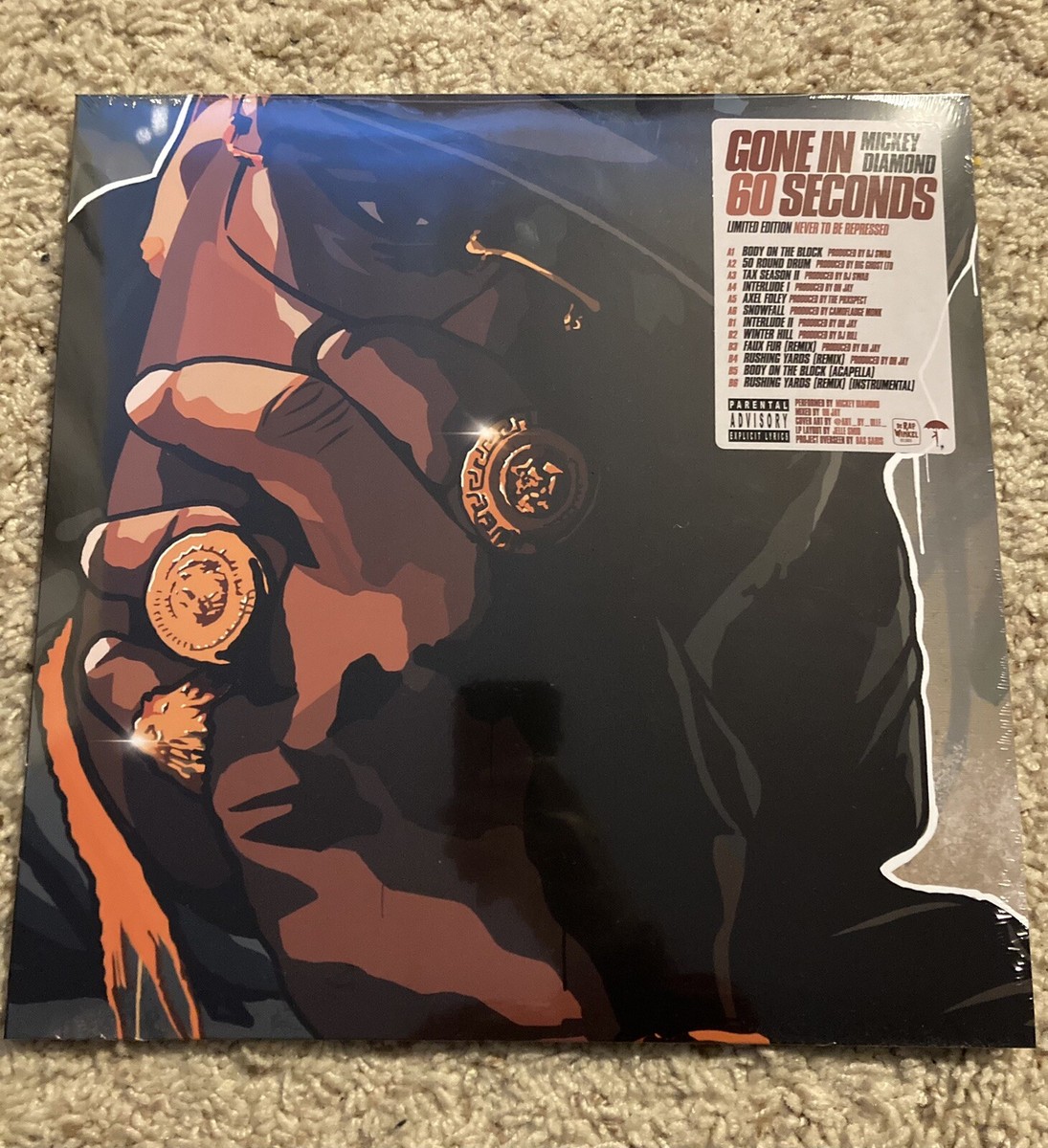 Mickey Diamond - Gone In 60 Seconds Red Vinyl New 43/100 Umbrella 