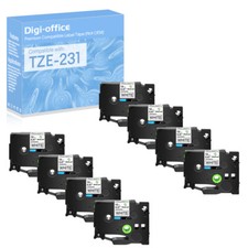 Compatible with Brother 8PK TZ-231 TZe-231 Label Tape 12 mm