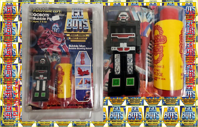1984 Tootsietoy GoBots Bubble Pipe Bubble Man NEW CARDED PROTECTIVE PLASTIC