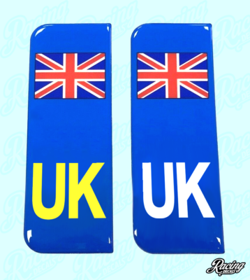Domed UK Wales Flag Vehicle Number Plate Sticker 39mm Gel Domed UK Wales Flag Number Plate Stickers - 39mm High Gloss Gel Decals For Cars & Vehicles Ruby Dome Fine Rings