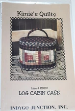 Log Cabin Case Bag Purse Tote Sewing Pattern by Kimie's Quilts Indygo Junction