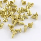 50 Mini Screws Wood Screws Very Small Nickel Colour-Gold-Antique-Bronze 6*4-8*4