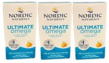 Nordic Naturals Ultimate Omega Lemon 1280mg 180ct Exp 12/26+