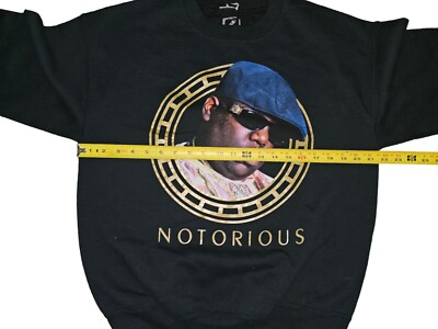 Notorious BIG Mens Black Crewneck Sweatshirt Brooklyn Mint Rap Hip