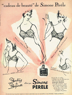 Werbung Advertising 1122 1964 Simone Pérèle BH Geschenk Schönheit