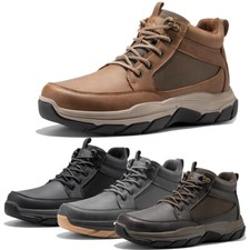 Mens Hiking Boots Lightweight Mesh Breathable Ankle Lace Up Climbing Shoes