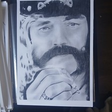 LEMMY MOTORHEAD HAND DRAWN ART