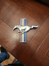 vintage Ford mustang fender emblem