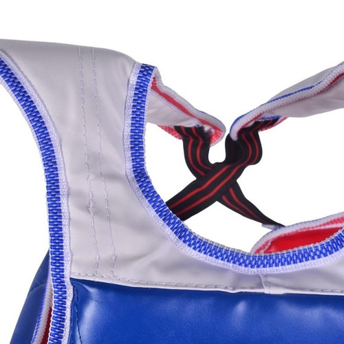 Karate Chest Guard Sanda Martial Arts Taekwondo Reversible Chest Protector - Picture 42 of 47