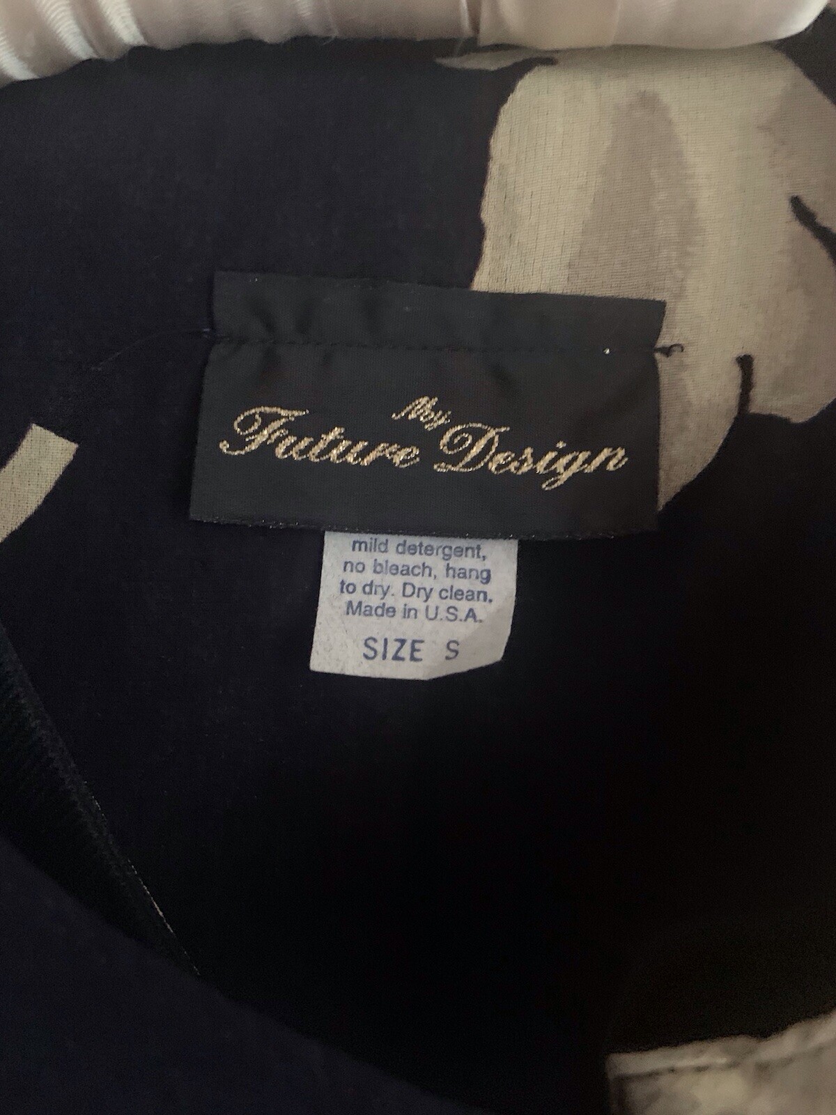 Black Floral Spaghetti Strap Sheath Dress with Matching Jacket with Tags