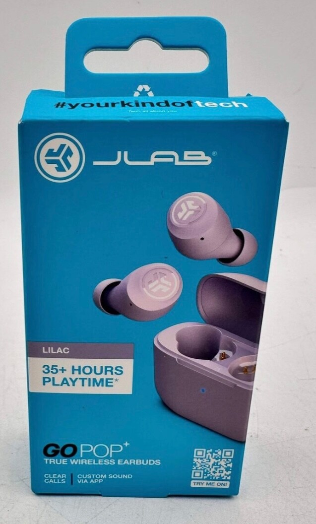 JLab GoPop+ Open Ear True Wireless Earbuds Lilac EBGAIRPOPRLLC124