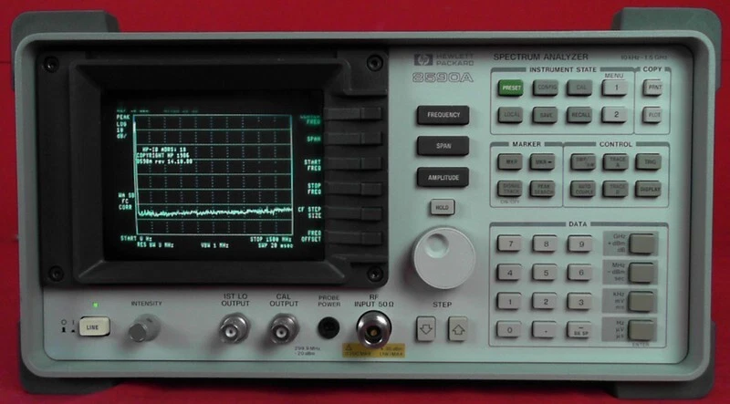 HP - Agilent - Keysight 8590A-021 Spectrum Analyzer,10kHz-1.5GHz S/N 2742A02203