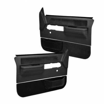 Coverlay 18-36N-BLK For 88-94 Chevy GMC 4 Door Pickup Black Door Panels