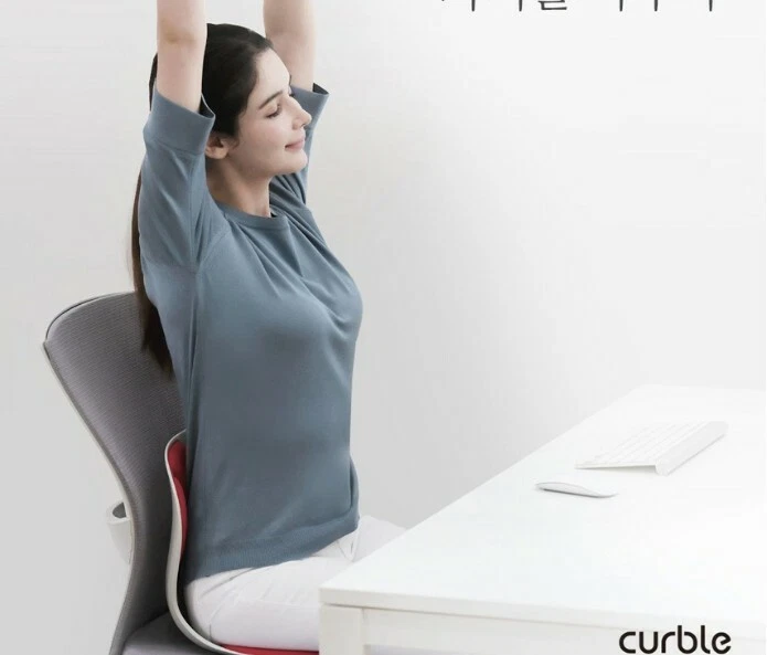 [Curble Chiar for Teenager] Ergonomic Lower Back Support, Lumbar Support  Back Posture Corrector for Low Back Pain Relief, Perfect for Home Office  Desk