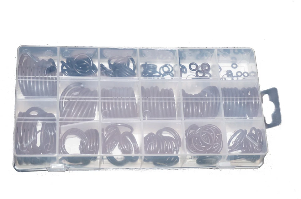 KIT GUARNIZIONI O-RING ORING SET  PZ PEZZI ASSORTITI ANELLI IN GOMMA - Immagine 4 di 4