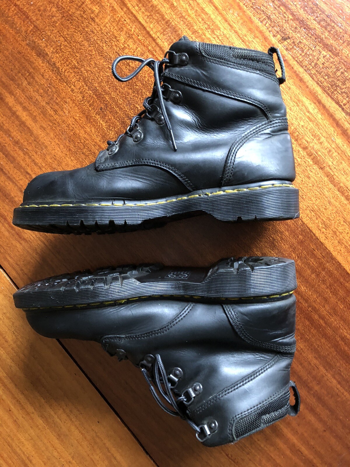 Dr Martens Industrial Safety Steel Toe Boots Black Le… Gem