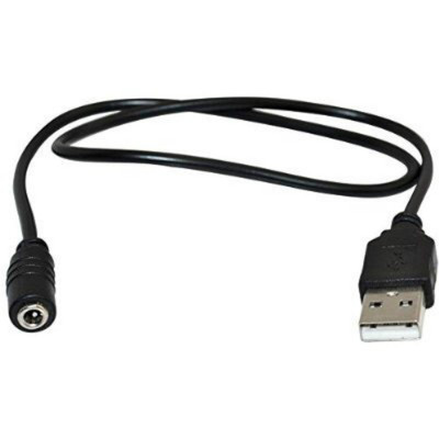 2x USB 2.0 A Male To DC Power Jack Plug Female 3.5x1.35mm Charging Adapter Cable