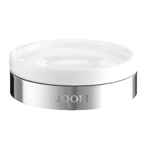 JOOP! Chromeline Soap Bowl Chrome White Ceramic - Picture 1 of 1