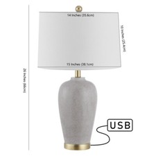 Safavieh TABLE LAMP W/ USB PORT, Reduced Price 2172718838