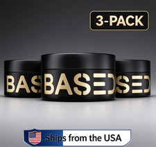 3x BASED Pomade for Men Medium Hold Shiny Finish natural Nourishing Hair Styling