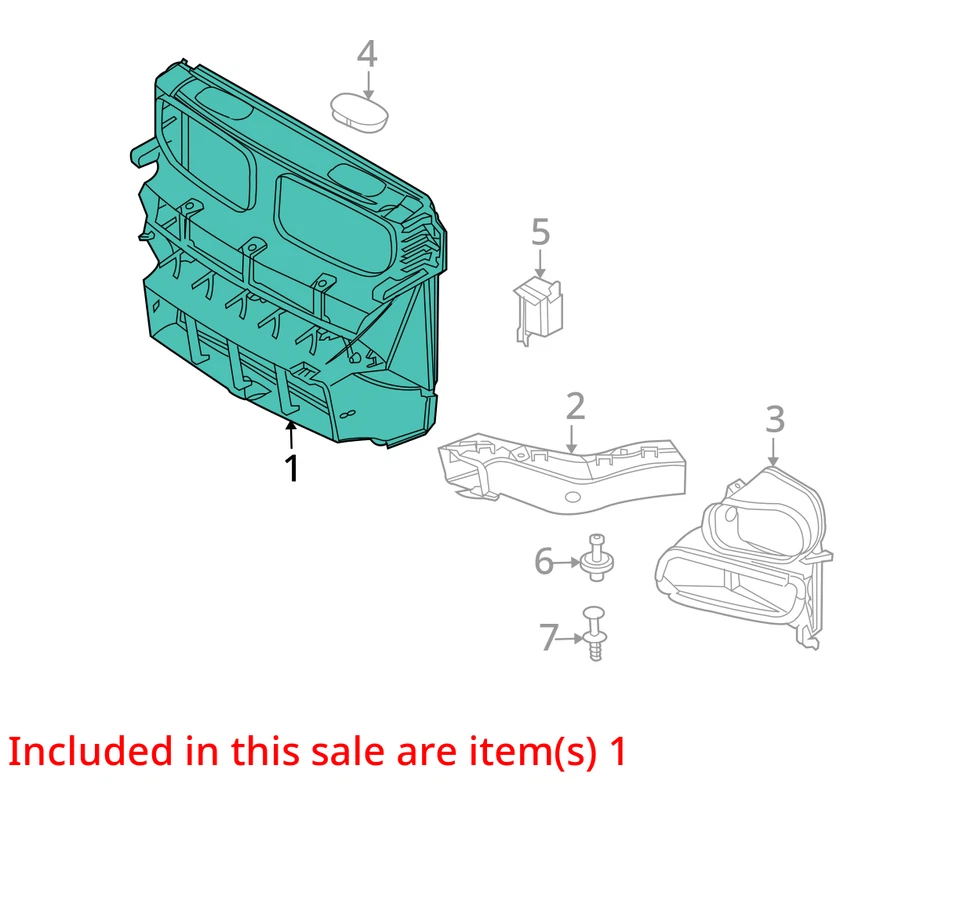 Radiator Core Support Fits 11-13 BMW X5 817416 Foto 2 de 4