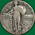 1930-S Standing Liberty Quarter Fine F Coin #37784
