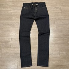 Saint Laurent Paris Jeans Men  s 32x34 D02 M/SK-LW Denim Raw Blue Skinny NWT