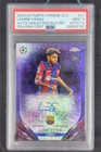 2023-24 Topps Chrome Lamine Yamal RC Auto Violet Speckle /299 #CA-LY PSA 9/10