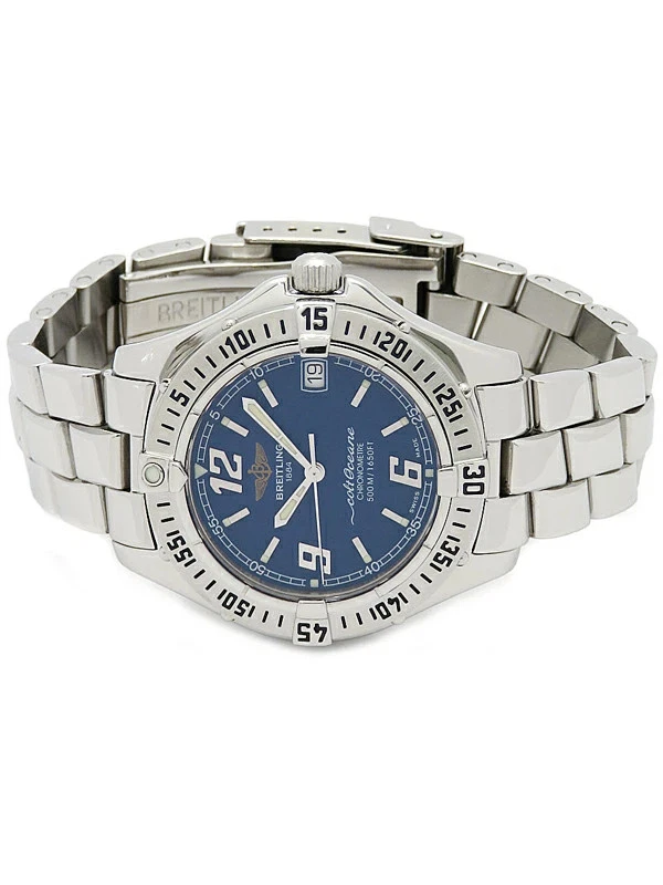 Reloj usado Breitling Colt Ocean A57350 azul tamaño 33 mm para dama #101021 - Imagen 2 de 4