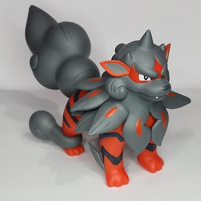 Pokemon Scale World 4.5'' 1:20 Scale Hisuian Hisui Arcanine Windie Figure