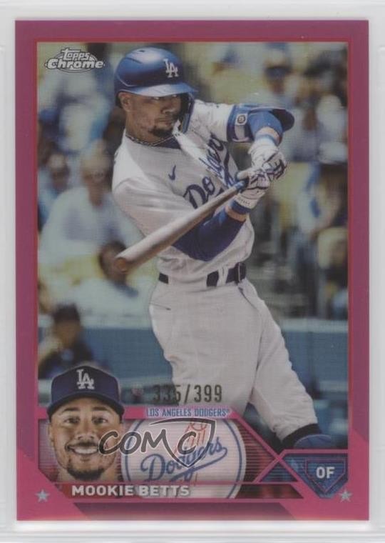 2023 Topps Chrome Magenta Refractor 335/399 Mookie Betts #150 0ft3