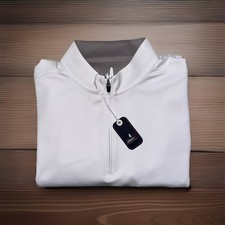Johnnie-O johnnie-O Diaz Performance 1/4 Zip Mens Sweater White Size XL NEW