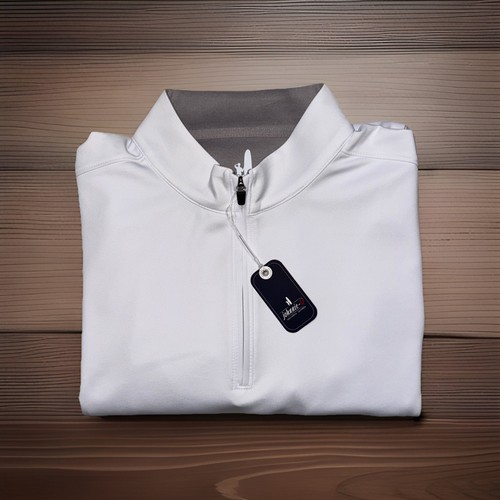 Johnnie-O johnnie-O Diaz Performance 1/4 Zip Mens Sweater White Size XL NEW