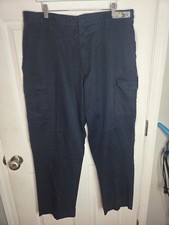 Men's Blue Cintas Comfort Flex Cargo BDU Pants Size 38x32 MEASURES DIFFERENTLY
