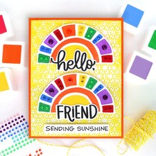 Hello Friend Metal Cutting Dies Stamp Set For DIY Scrapbooking Embossing Craft