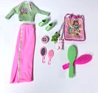 VTG 1998 TOTALLY YO YO BARBIE COURTNEY DOLL ORIGINAL CLOTHES & ACCESSORIES-10 PC