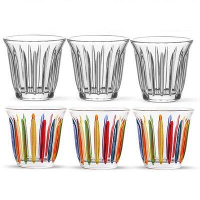 Mhw-3Bomber Espresso Coffee Glasses Set Of 6 Drinking Glasses 8.1Oz Latte