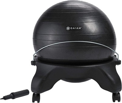 Classic Backless Balance Ball Chair Exercise Stability Yoga Ball Premium Home