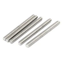 5pcs M10 x 120mm 1.5mm Pitch 304 Stainless Steel Fully Threaded Rods Hardware