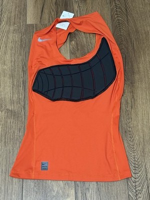 Nike Pro Hyperstrong Padded Compression Basketball Tank LT Orange 746882-888