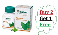 Himalaya Vasaka 60 Tablets | Herbal Respiratory Support | Buy 2 Get 1 Free |