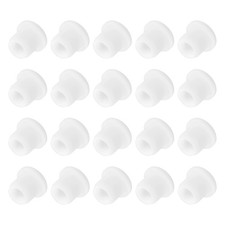 20PCS Silicone Plugs, 2/5in Salt Shakers Hollow Stopper Sealing Plug, White