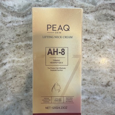 PEAQ Skin Lifting Neck Cream AH-8 Firming Hexapeptide-8  - 4.23oz *NEW/SEALED*