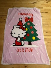 Hello Pink Fleece Blanket Throw | Primark Home | Winter Snow Design Excellent