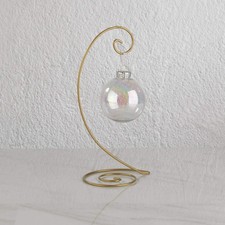 Gold Spiral Wire Ornament Stand Small