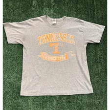 Tennessee Volunteers Gildan Ultra Cotton Gray T Shirt Size Large #102