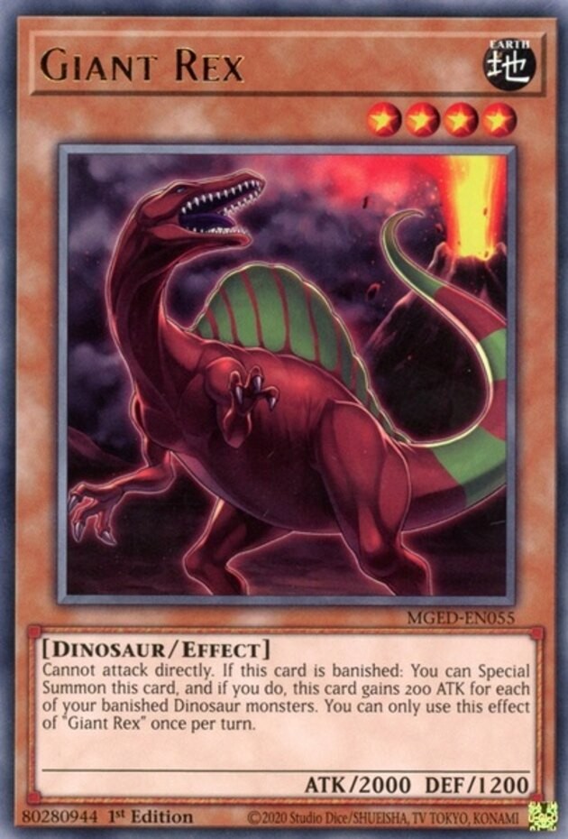 Giant Rex - MGED-EN055 - Rare - 1st Edition - Near Mint