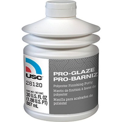 PRO-GLAZE Maximum Performance Polyester Finishing Putty, 30 oz. Pumptainer New!