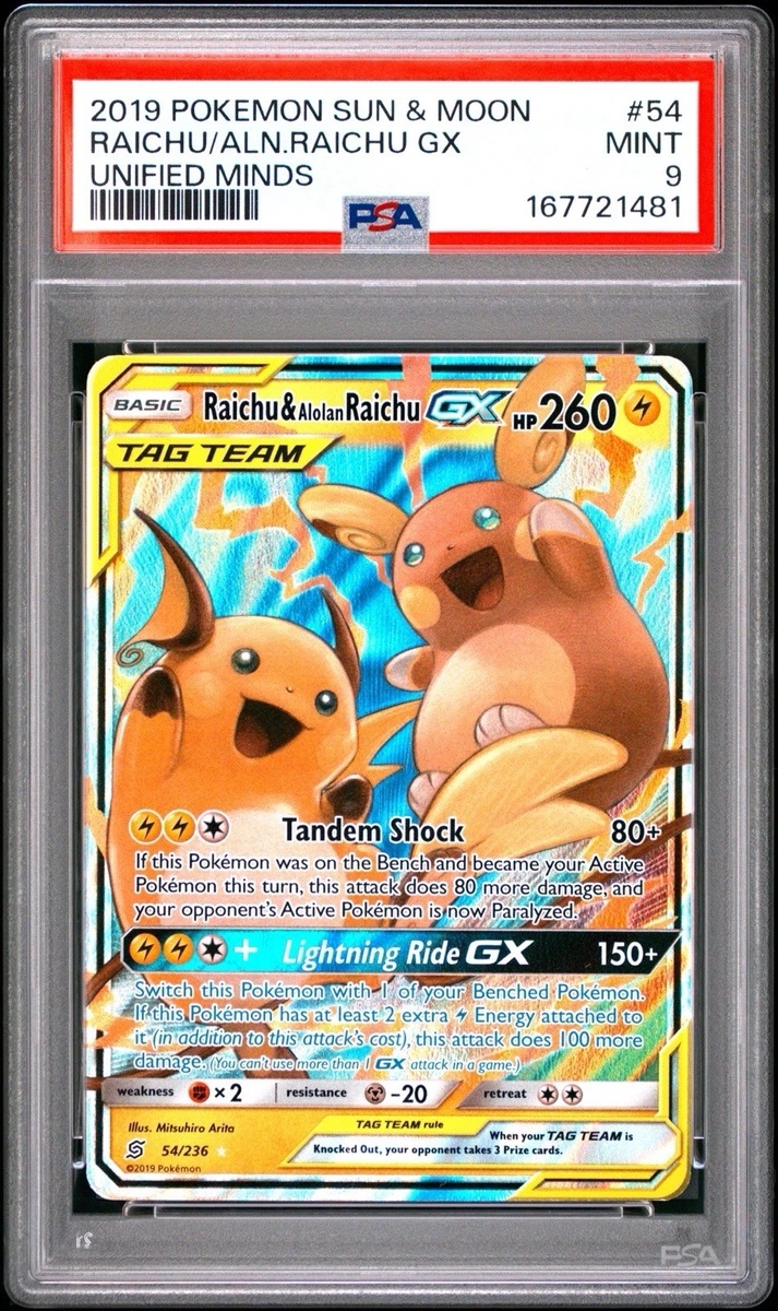 Preços baixos em Cartões TCG Raichu & Alolan GX Pok√©mon | eBay