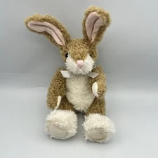 Hugfun Tan and White Bunny Rabbit Plush 1998 Easter Bunny Plush